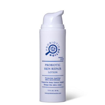 The image shows the b bottle with the product name Probiotic Skin Repair Lotion